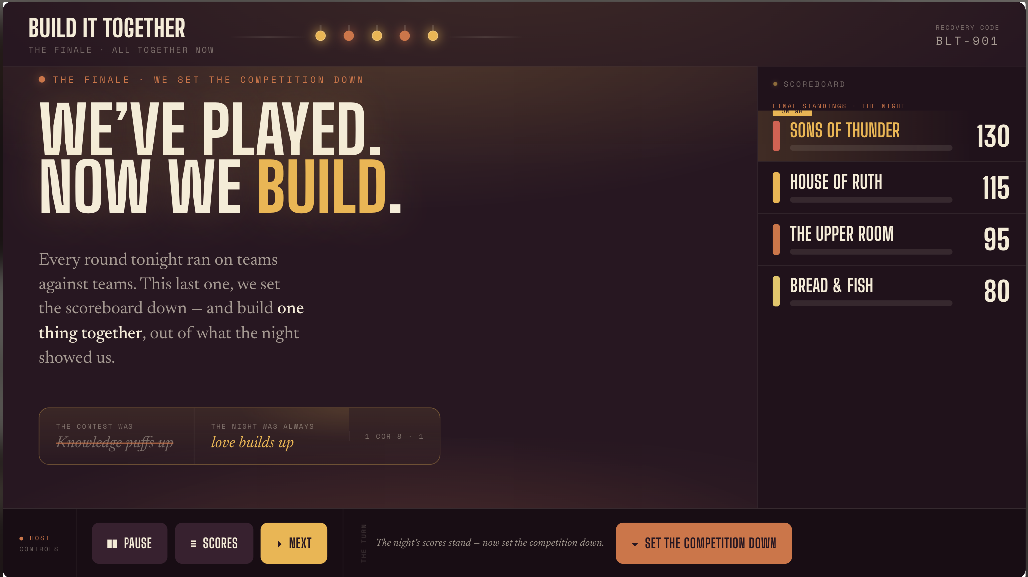 Build It Together on screen
